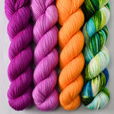 Sweet Gum, Ergosphere, Navel, and Orinoco - Miss Babs Yummy 2-Ply Quartet