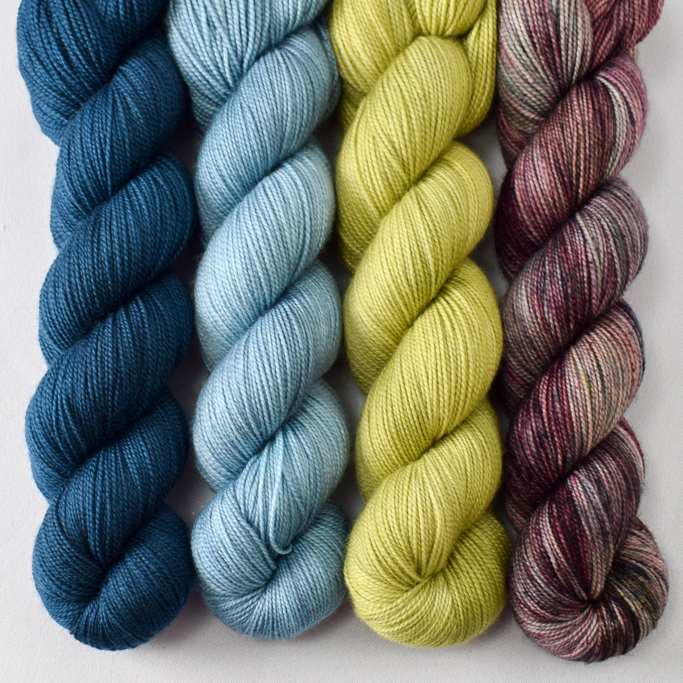 Tempo, Atik, Sorrel, and Spring at Pullen Park - Miss Babs Yummy 2-Ply Quartet