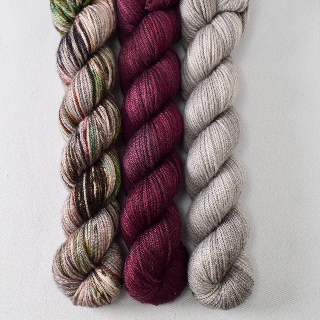 Tucked Away, Plum, and Oyster - Miss Babs Yowza Mini Trio