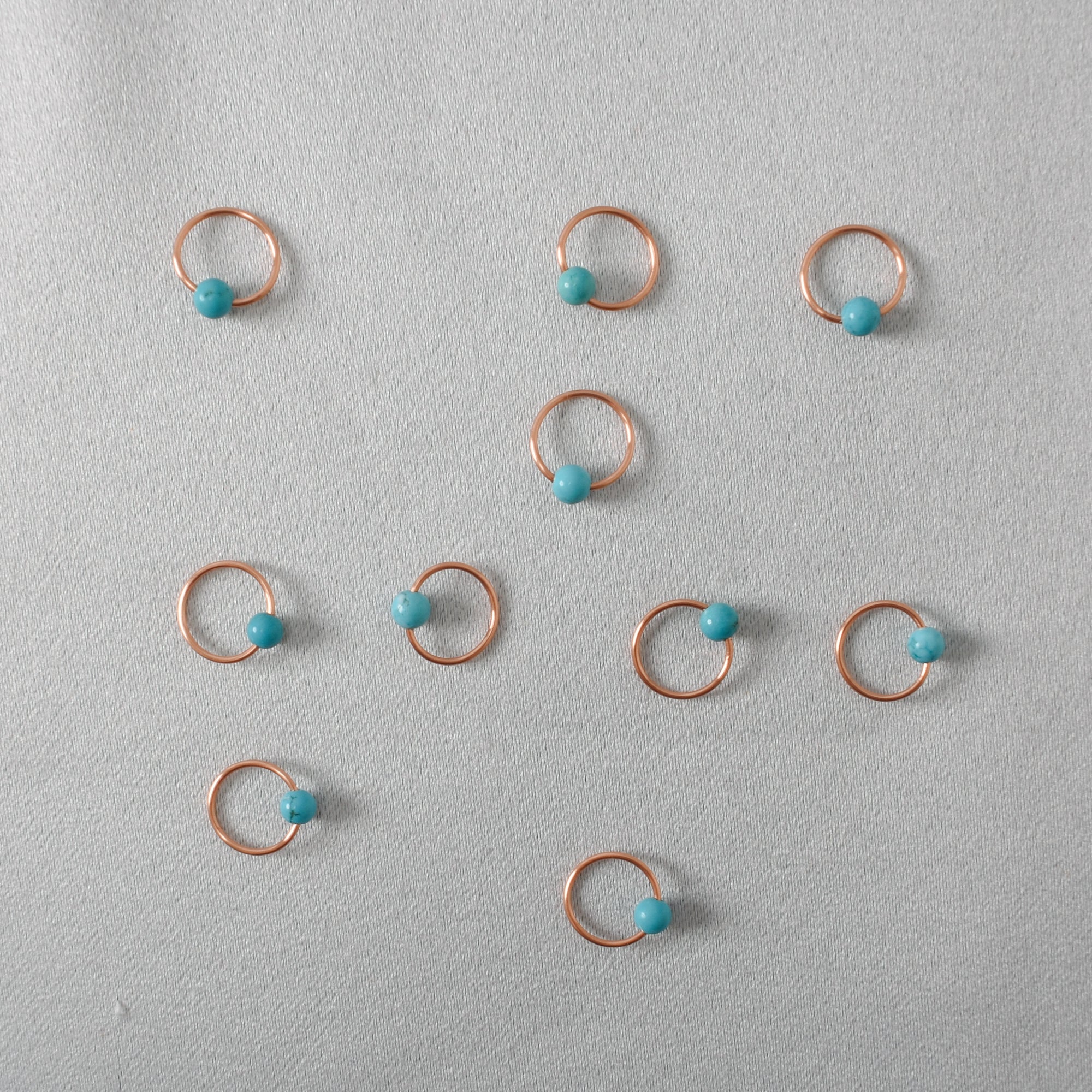 Turquoise Stitch Markers - Stitch Markers