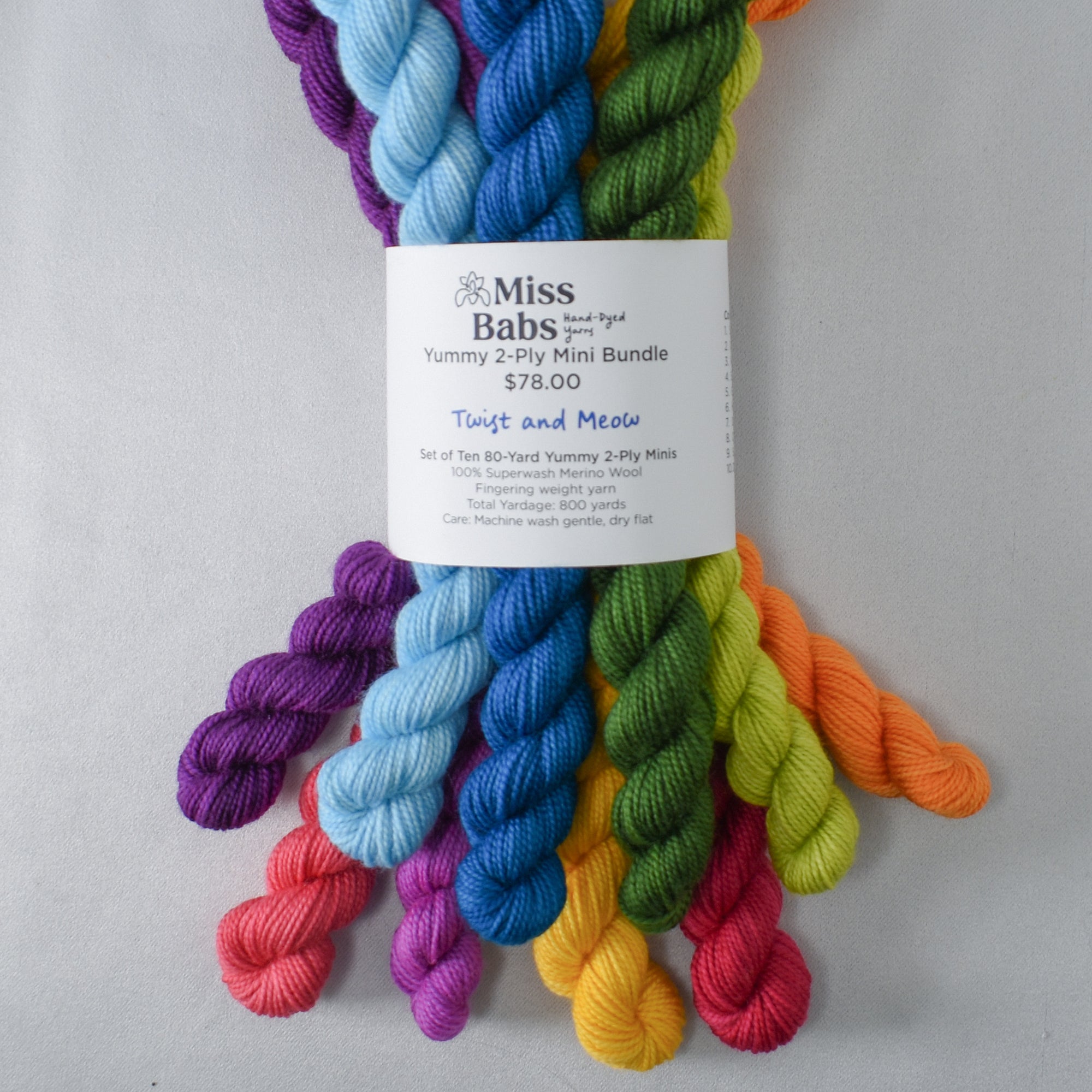 Twist and Meow - Yummy 2-Ply Mini Bundle - Babette