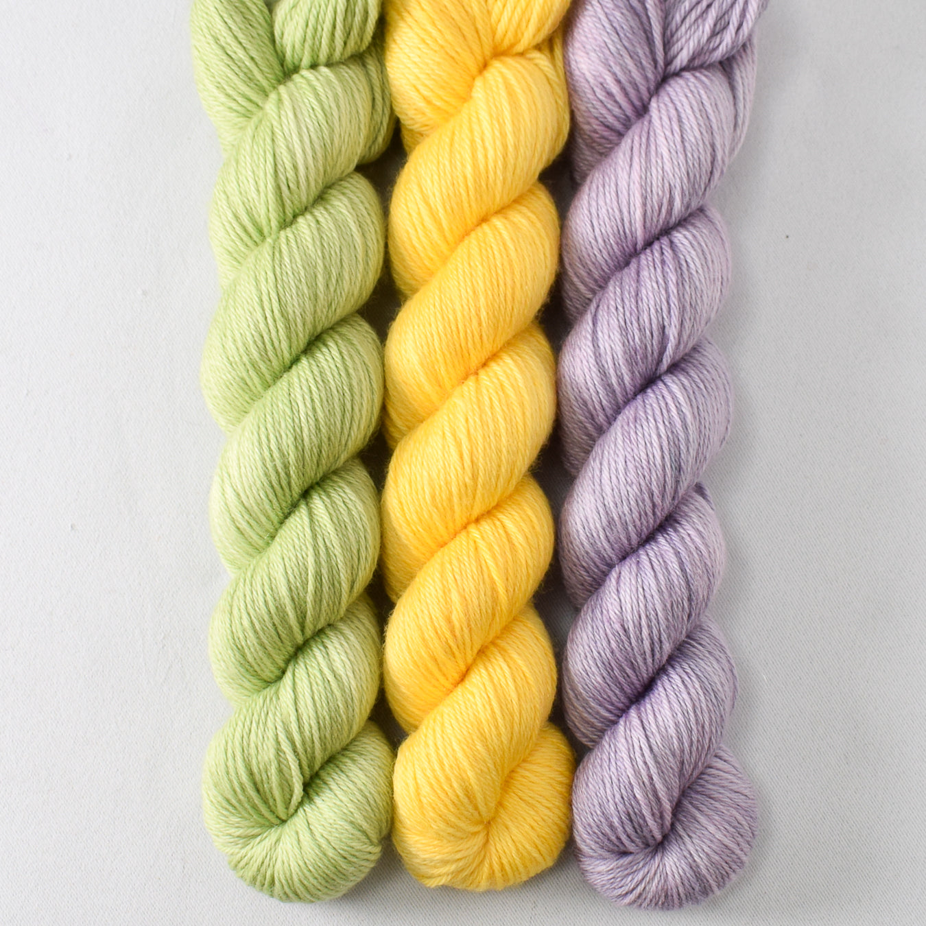 Valiant Grapes, Island Sun, and Spring Green - Miss Babs Yowza Mini Trio