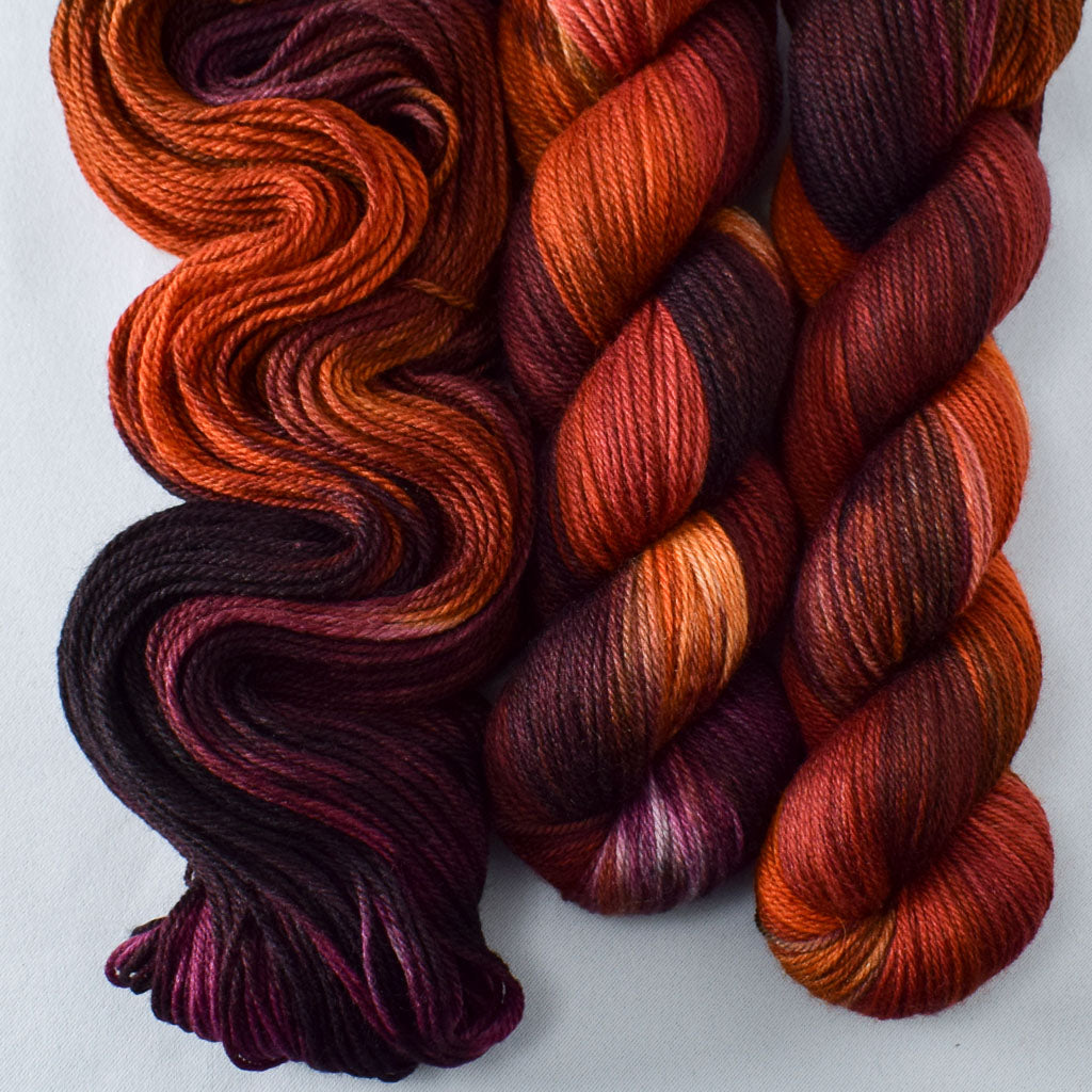 Volcanic Eruption - Miss Babs Killington wool and silk blend yarn