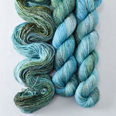 Walk in the Park - Miss Babs Estrellita fingering weight superwash merino and Lurex yarn