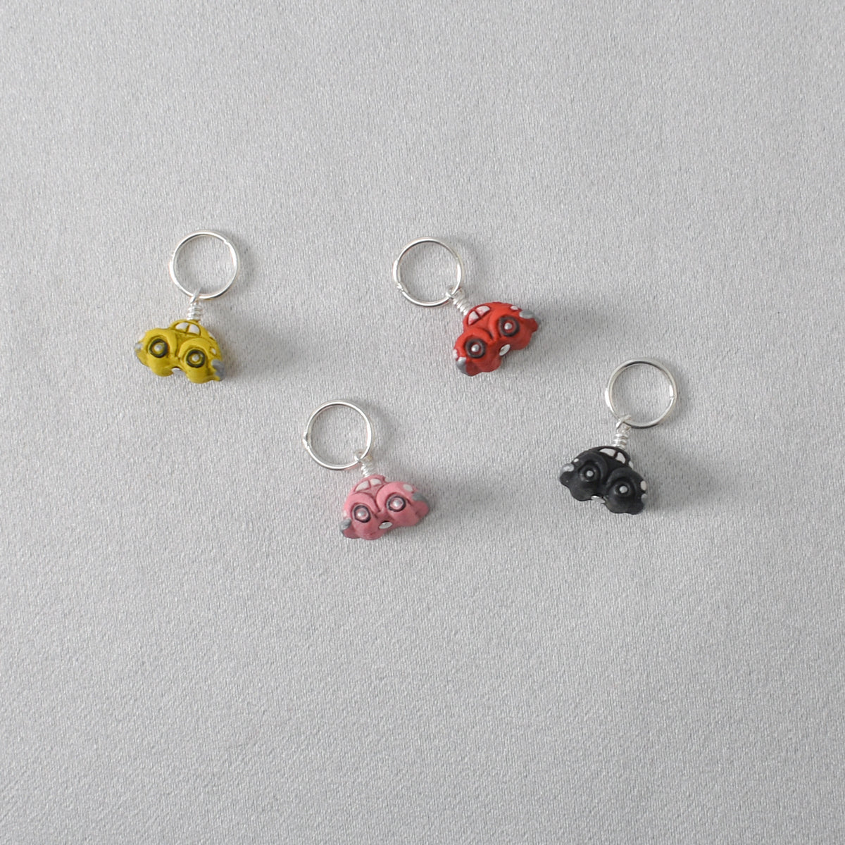 Warm Volkswagen Bugs Stitch Markers