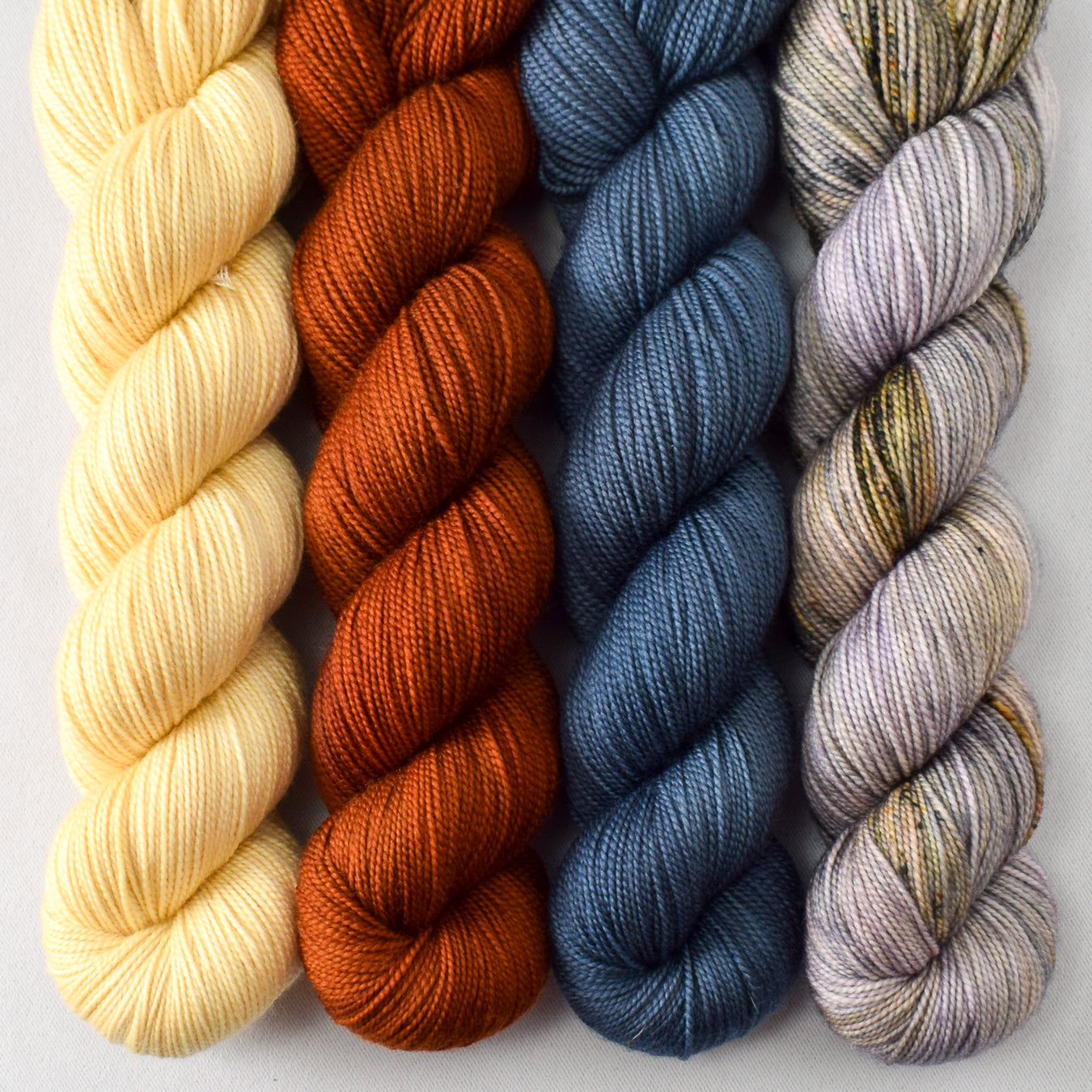 Wheaten, Dark Cygnus, Family, and Boot Scootin' - Miss Babs Yummy 2-Ply Quartet