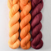 Whitsunday, Jaffa Cake, and Black Cherry - Miss Babs Yummy 2-Ply Trio