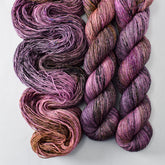 Yarn Quest - Miss Babs Estrellita fingering weight superwash merino and Lurex yarn