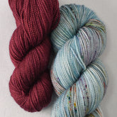 Zephyr and Bloodstone - Miss Babs Sol Shawl Set