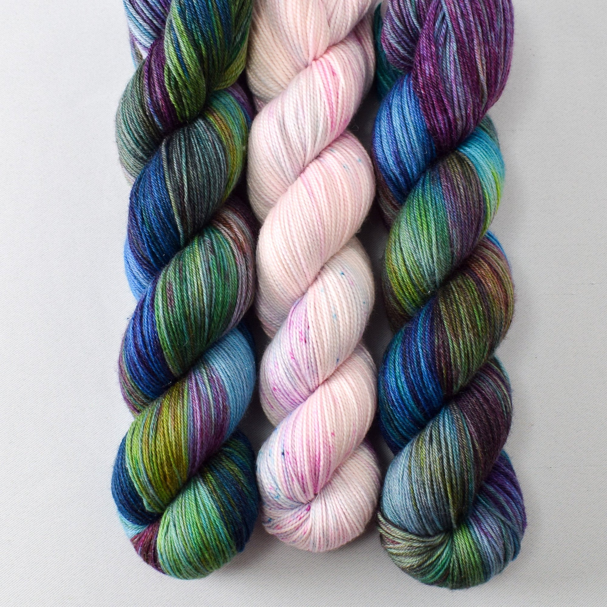 Zombie Games (Tarte) and Unicorn Tail (Yummy 2-Ply) - Miss Babs Feyrow Shawl Set