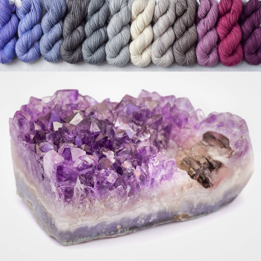 Amethyst Geode - Crown Wools Set