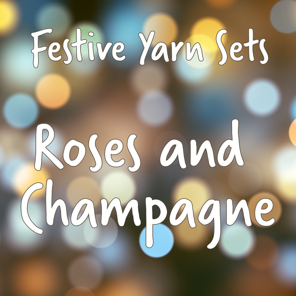 Festive Yarn Set - Roses and Champagne