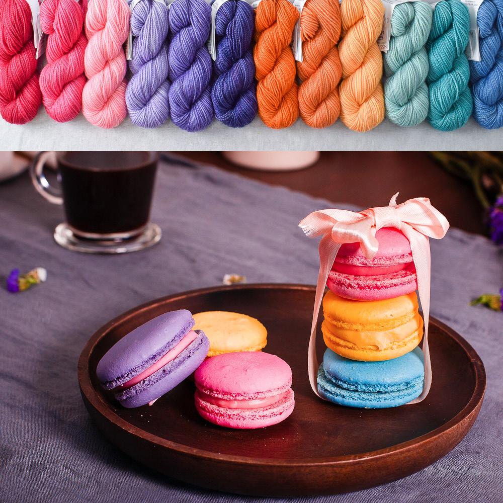 Macarons - Great British Baking Shawl Set