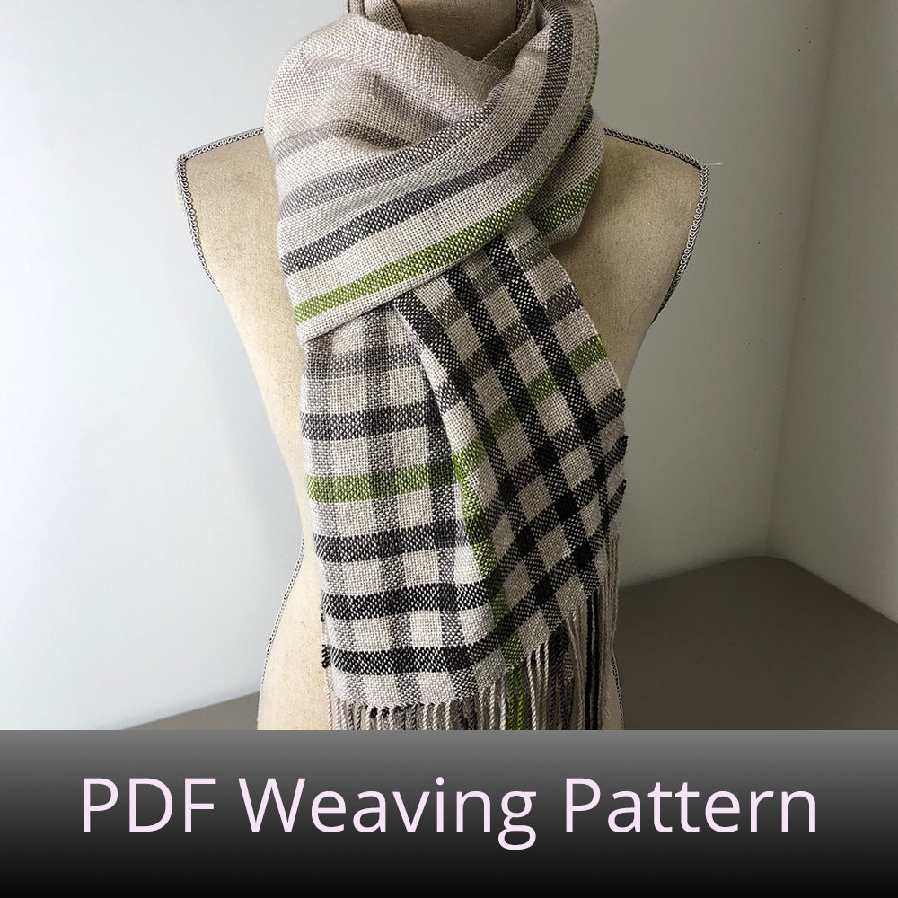 Offset Gradient Plaid - PDF Weaving Pattern