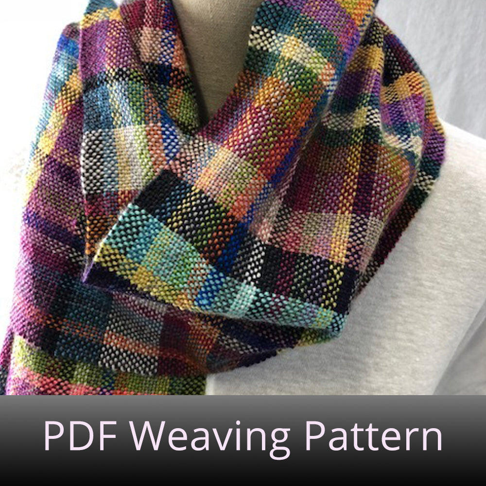 Weftovers Scarf - PDF Weaving Pattern