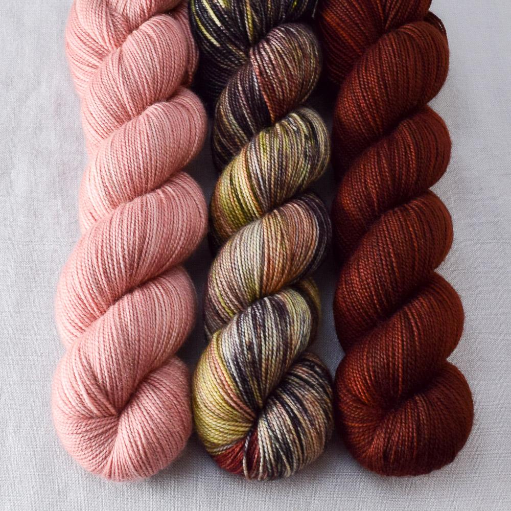 Adobe, Petrified Forest, Russet - Miss Babs Yummy 2-Ply Trio