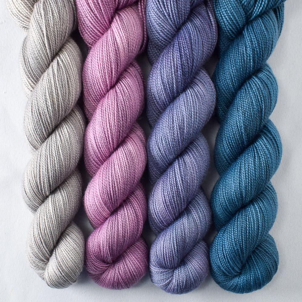 Algol, Blue Mussel, Lepidolite, Oyster - Miss Babs Yummy 2-Ply Quartet