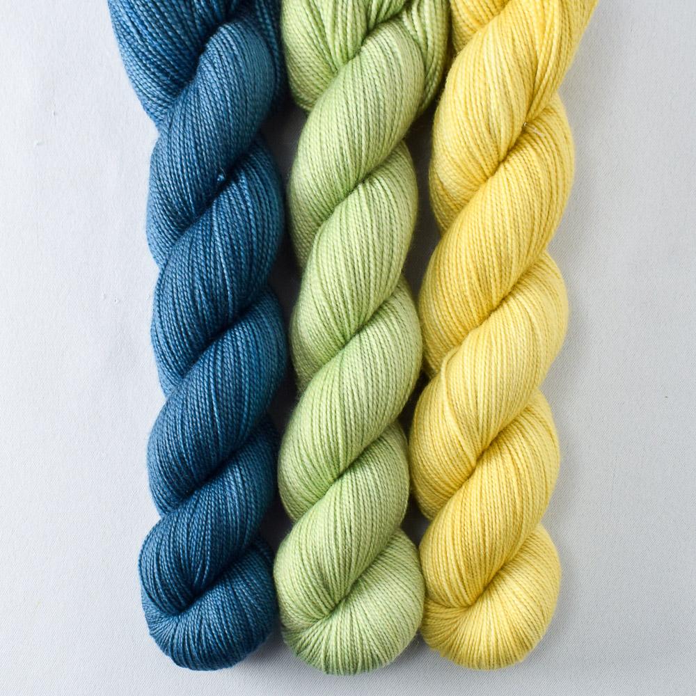 Algol, Olive Jade, Spring Green - Miss Babs Yummy 2-Ply Trio