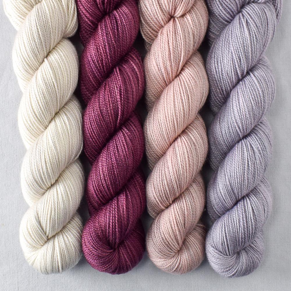 Amaranth, Plover, Provence, Together - Miss Babs Yummy 2-Ply Quartet