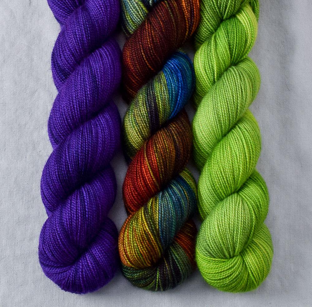 Amethyst, Berlin, Dragon's Flight - Miss Babs Yummy 2-Ply Trio