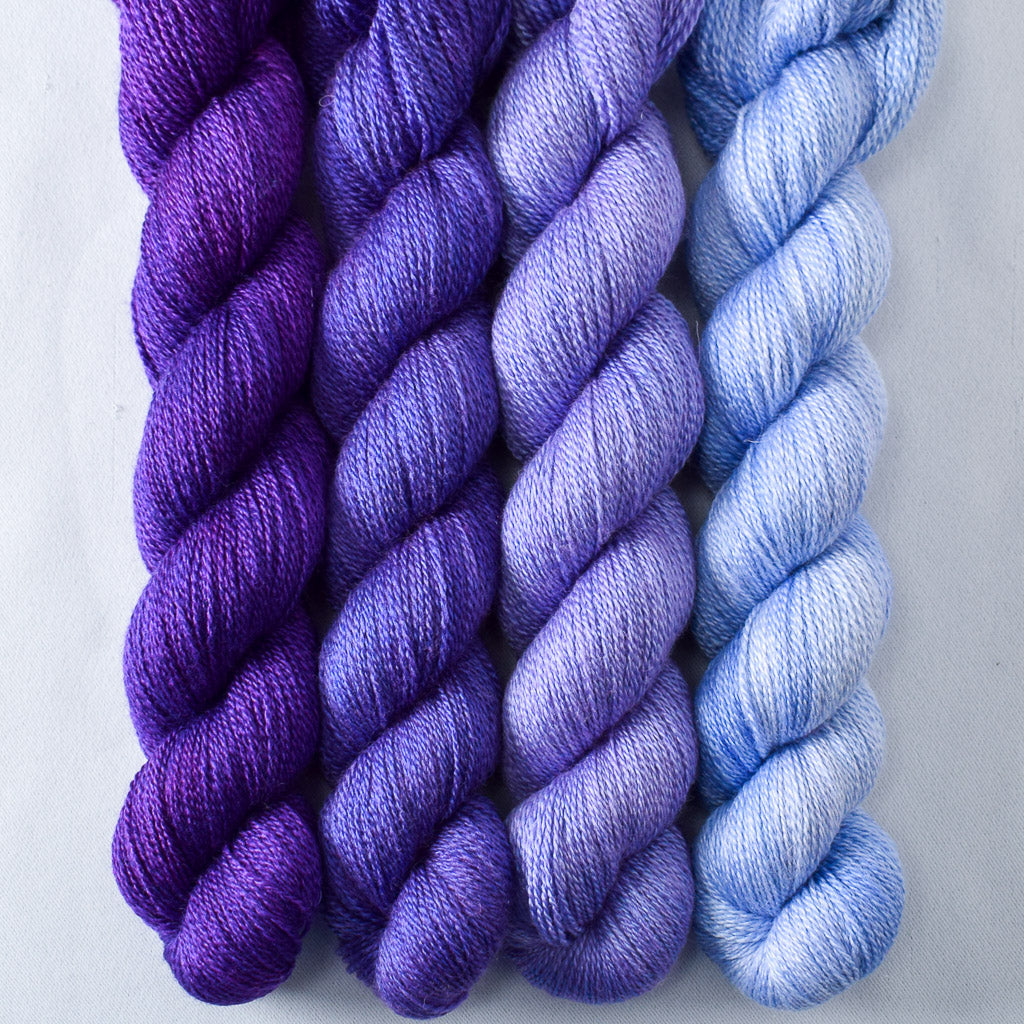 Amethyst, Clematis, Light Clematis, Magic Elixir - Miss Babs Yet Quartet