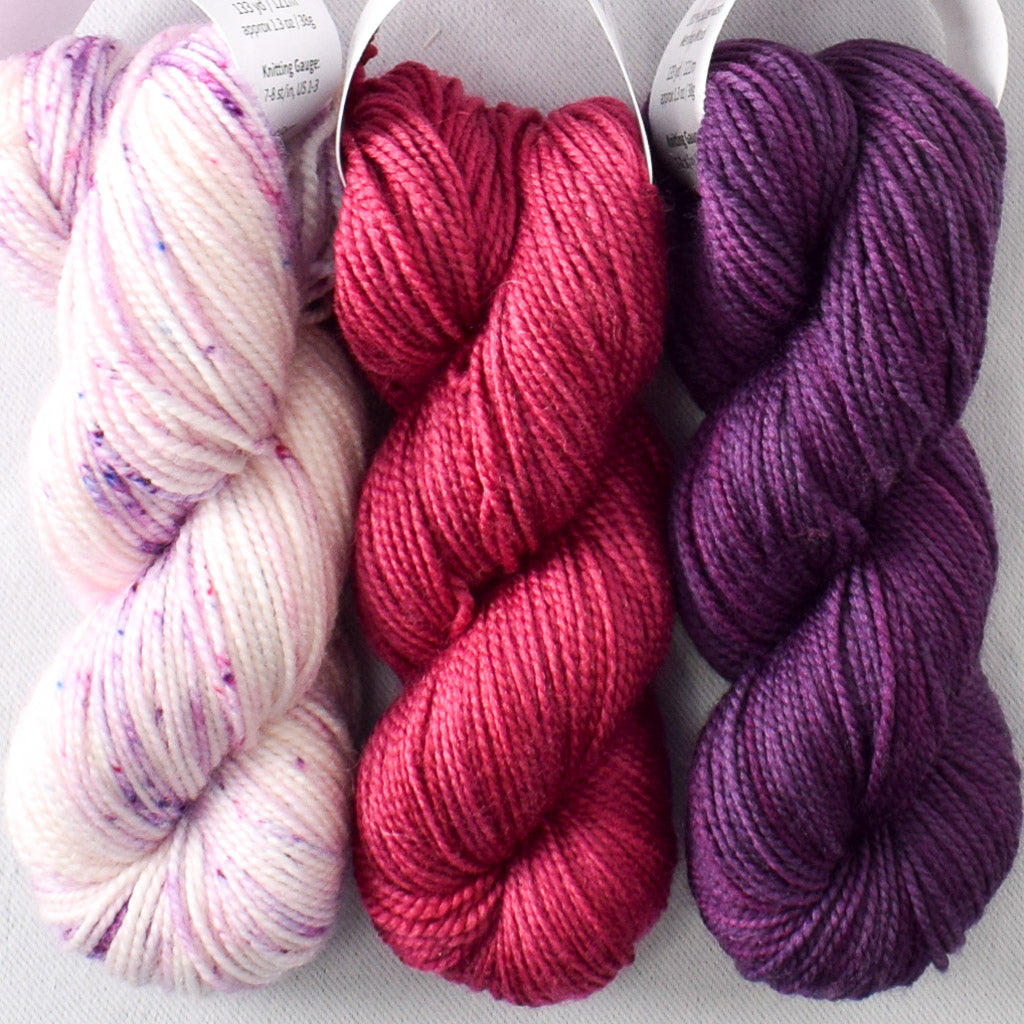 Amethyst Crystal, Spiked Punch, Zinfandel - Miss Babs Toe Trio