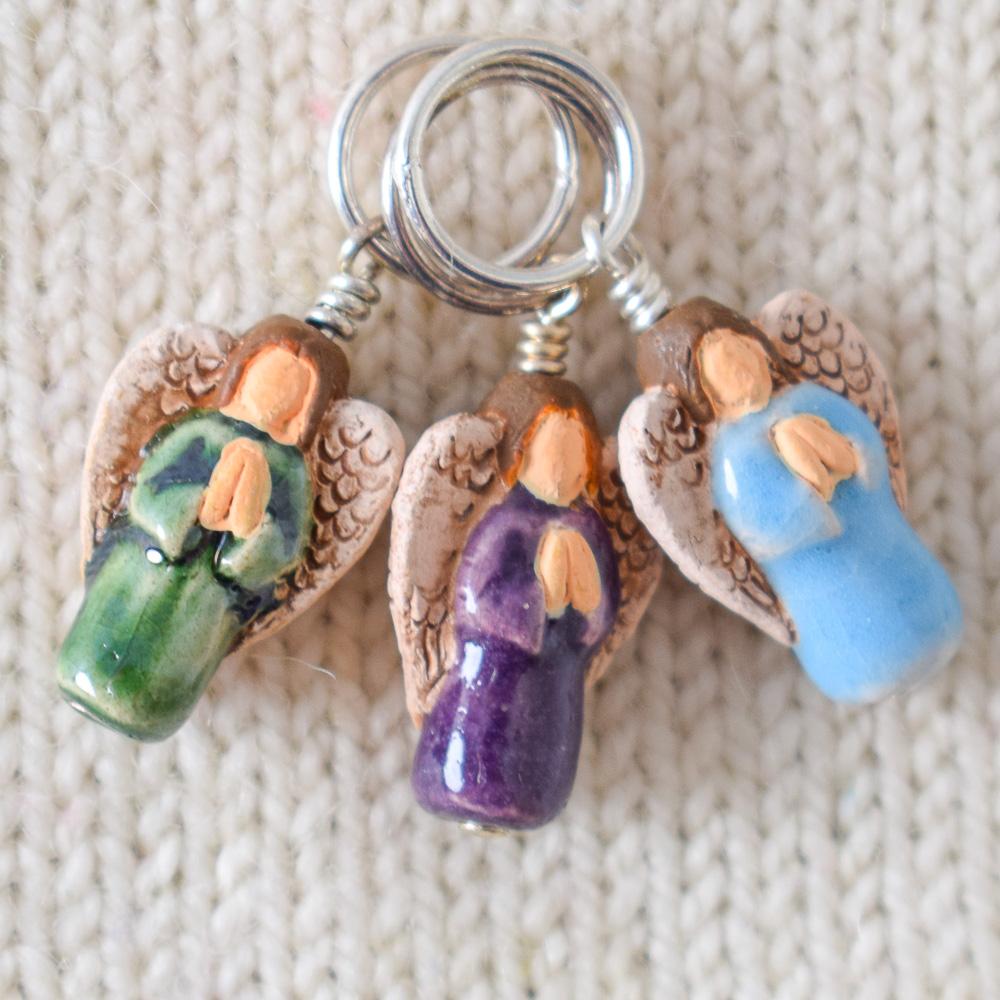 Angelic Trio Stitch Markers - Miss Babs Stitch Markers