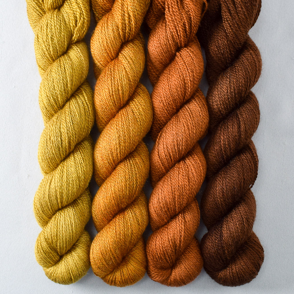 Antique Brass, Bittersweet Chocolate, Old Gold, Roasted Pumpkin - Miss Babs Yet Quartet