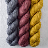 Antique Brass, Catbird, Nutmeg - Miss Babs Yummy 2-Ply Trio