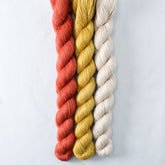 Antique Brass, Coastal Fog, Turkey Red - Miss Babs Sojourn Trio