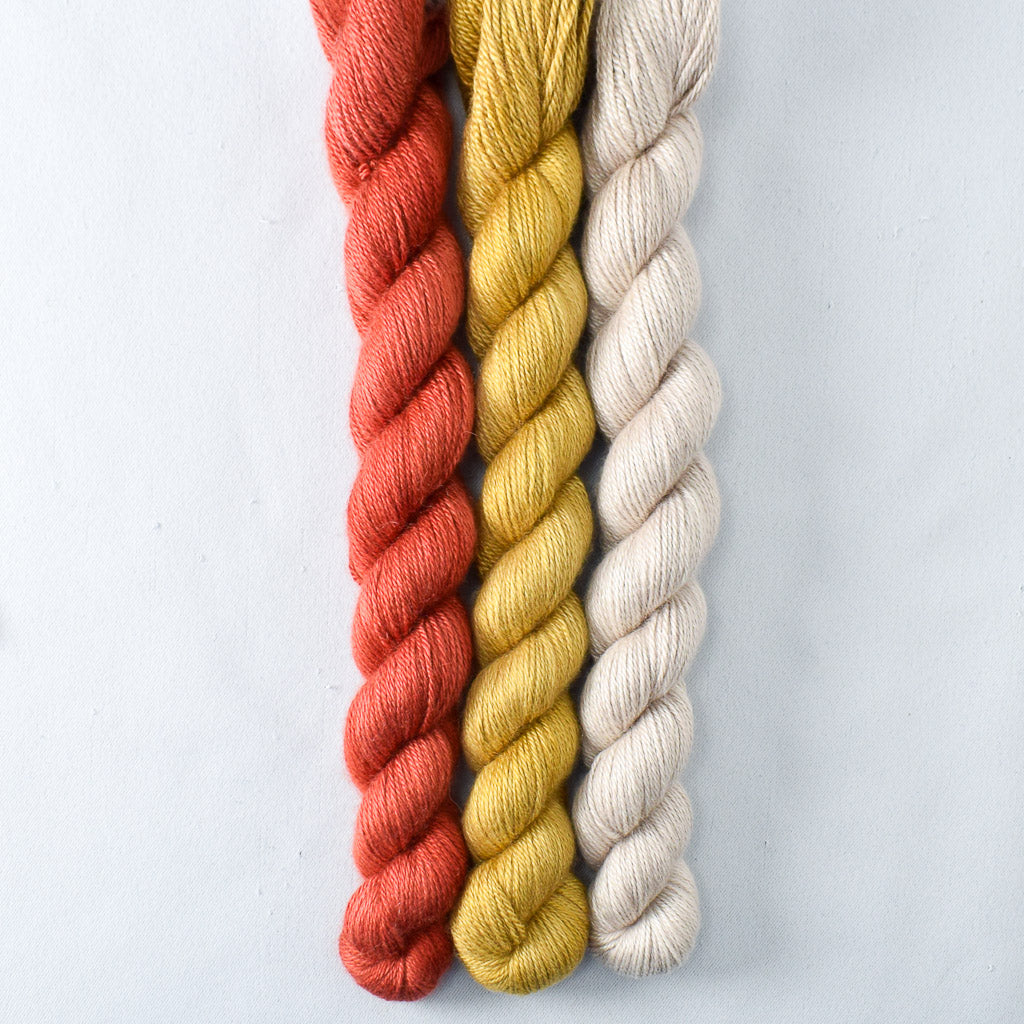 Antique Brass, Coastal Fog, Turkey Red - Miss Babs Sojourn Trio