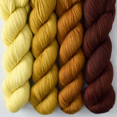 Antique Brass, Dark Roast, Molasses, Olive Jade - Miss Babs Yummy 2-Ply Quartet