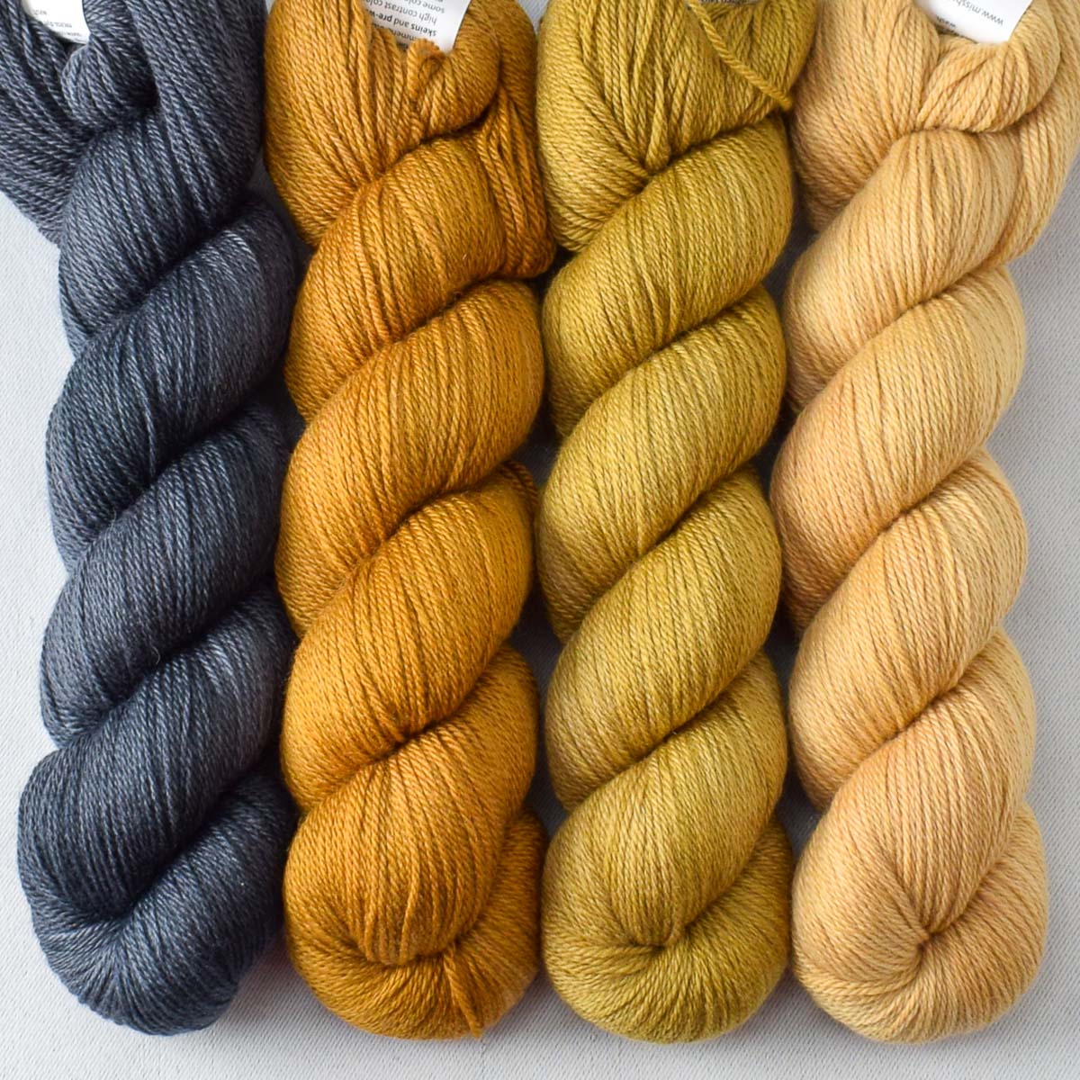 Antique Brass, Old Gold, Patina, Pewter - Miss Babs Caroline Quartet