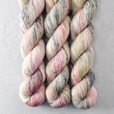 Apple Season - Miss Babs Estrellita fingering weight superwash merino and Lurex yarn