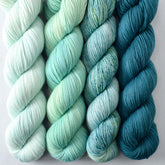 Aquarius, Here and Now, Mojito, Seafoam - Miss Babs Yummy 2-Ply and Estrellita Quartet