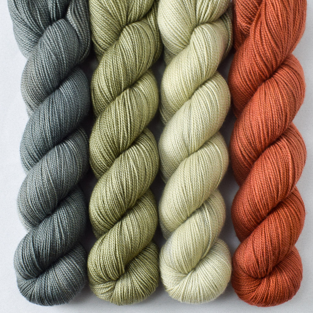 Artemesia, Greenleaf, Leaves, Paprika - Miss Babs Yummy 2-Ply Quartet