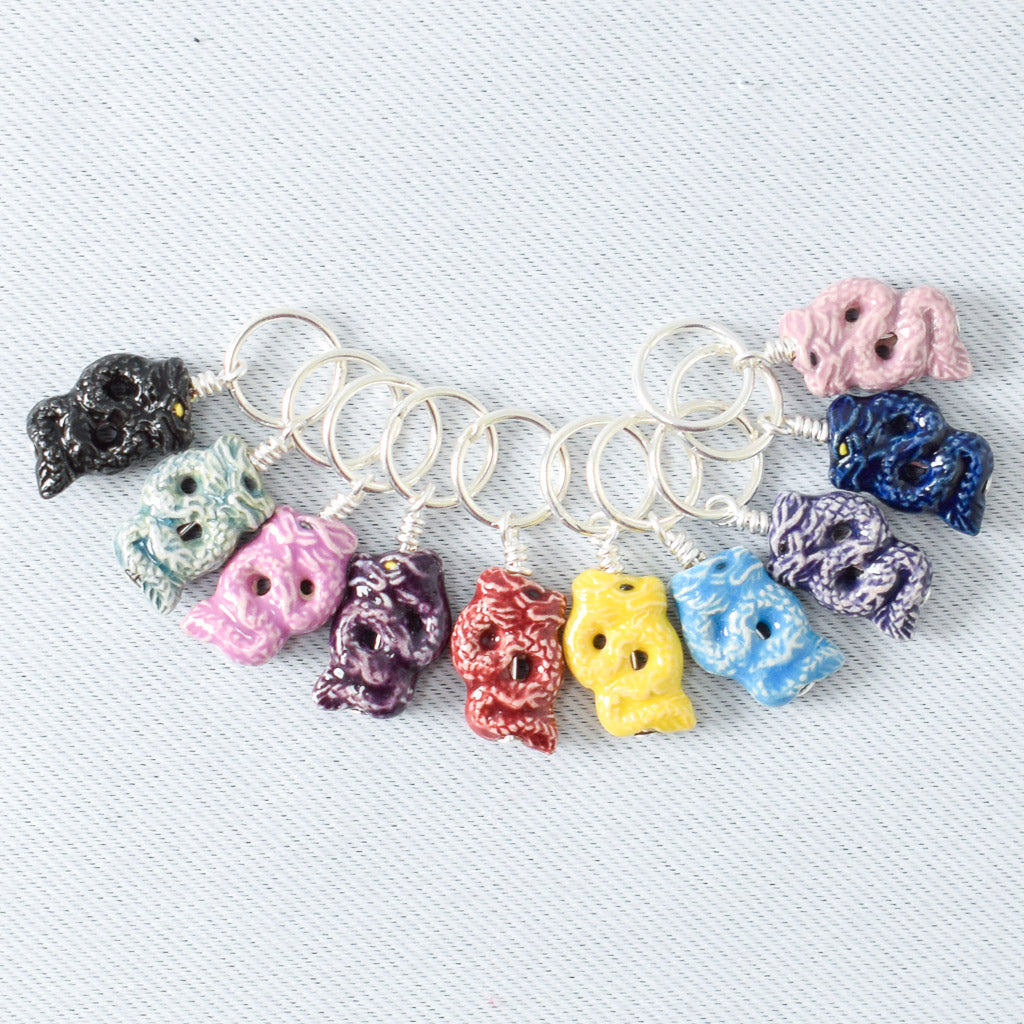 Assorted Sea Serpents - Miss Babs Stitch Markers