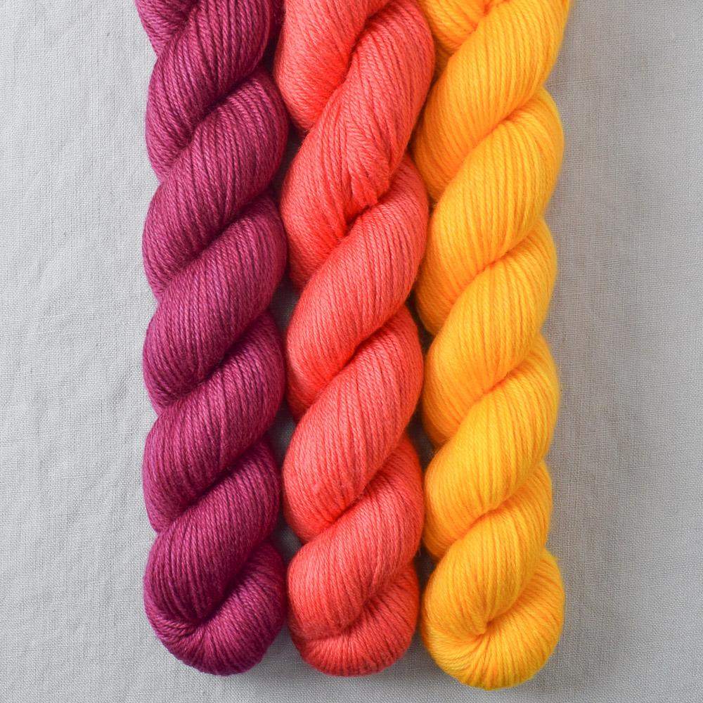 Aubergine, Coral, Squash Blossom - Miss Babs Yowza Mini Trio