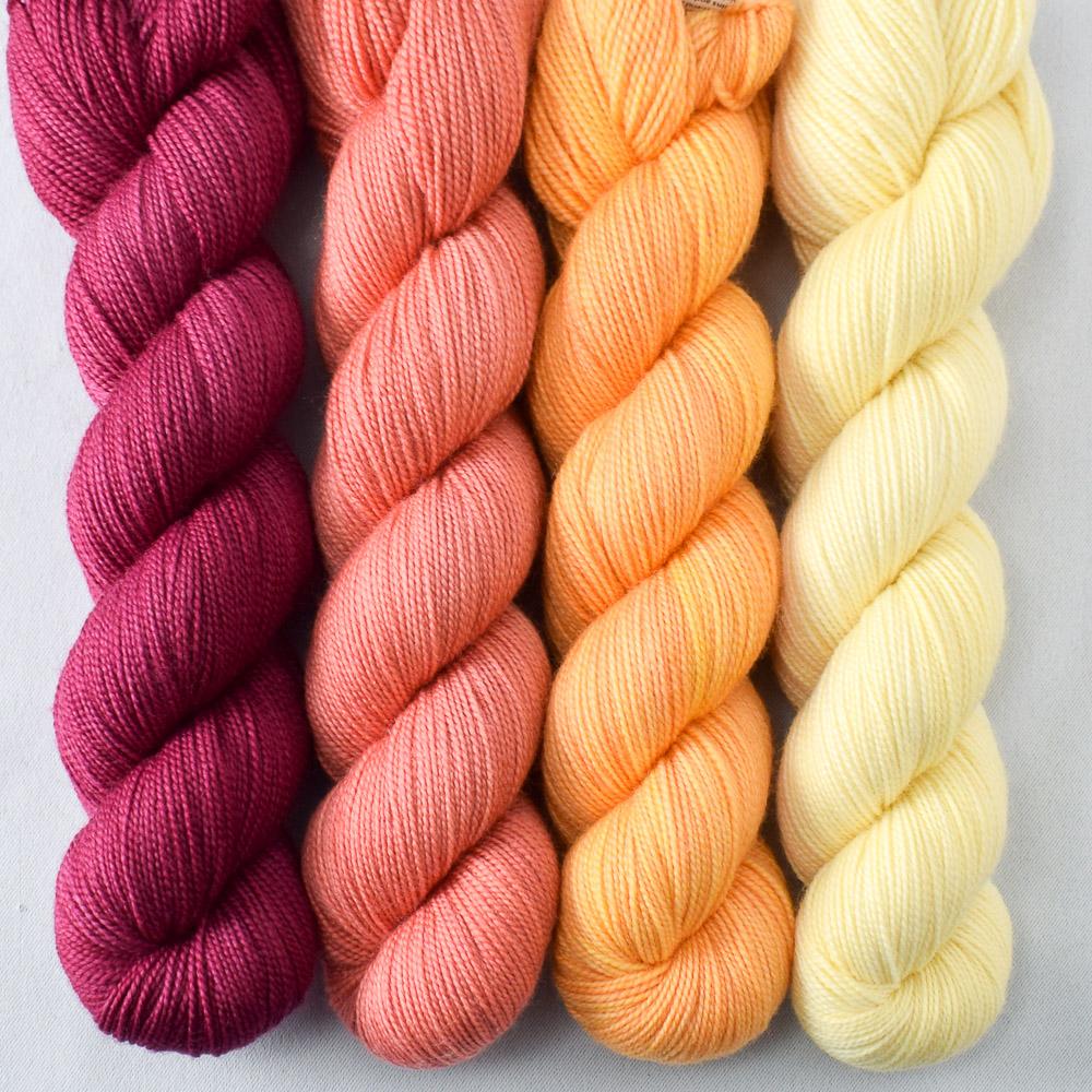 Aubergine, Coreopsis, Hamadan, Jonquil - Miss Babs Yummy 2-Ply Quartet