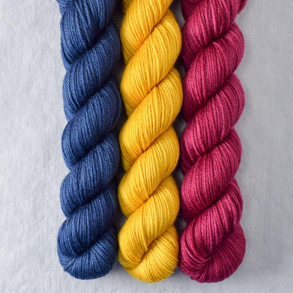 Aubergine, Denim, Goldenrod - Miss Babs Yowza Mini Trio