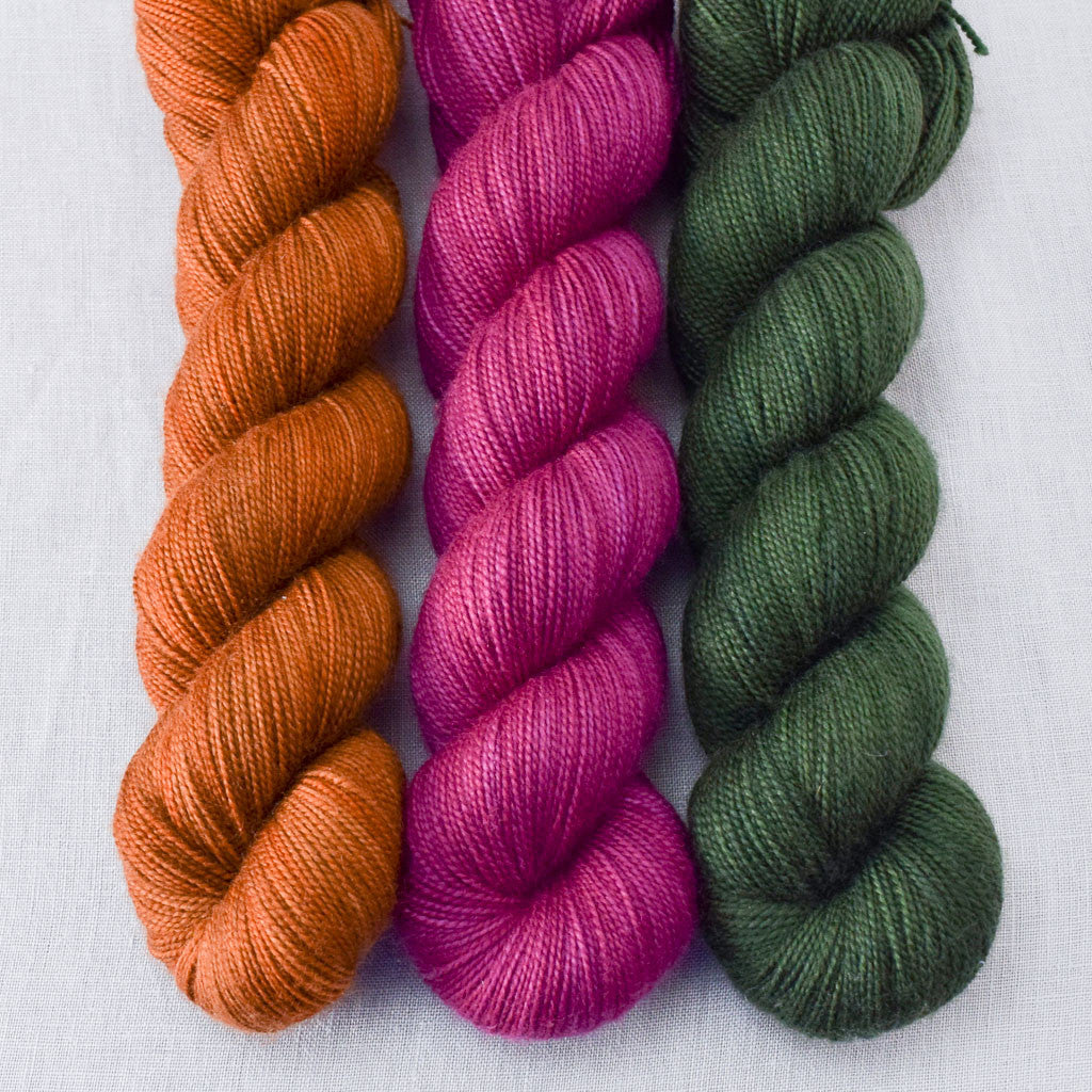 Aubergine, Nori, Roasted Pumpkin - Miss Babs Yummy 2-Ply Trio