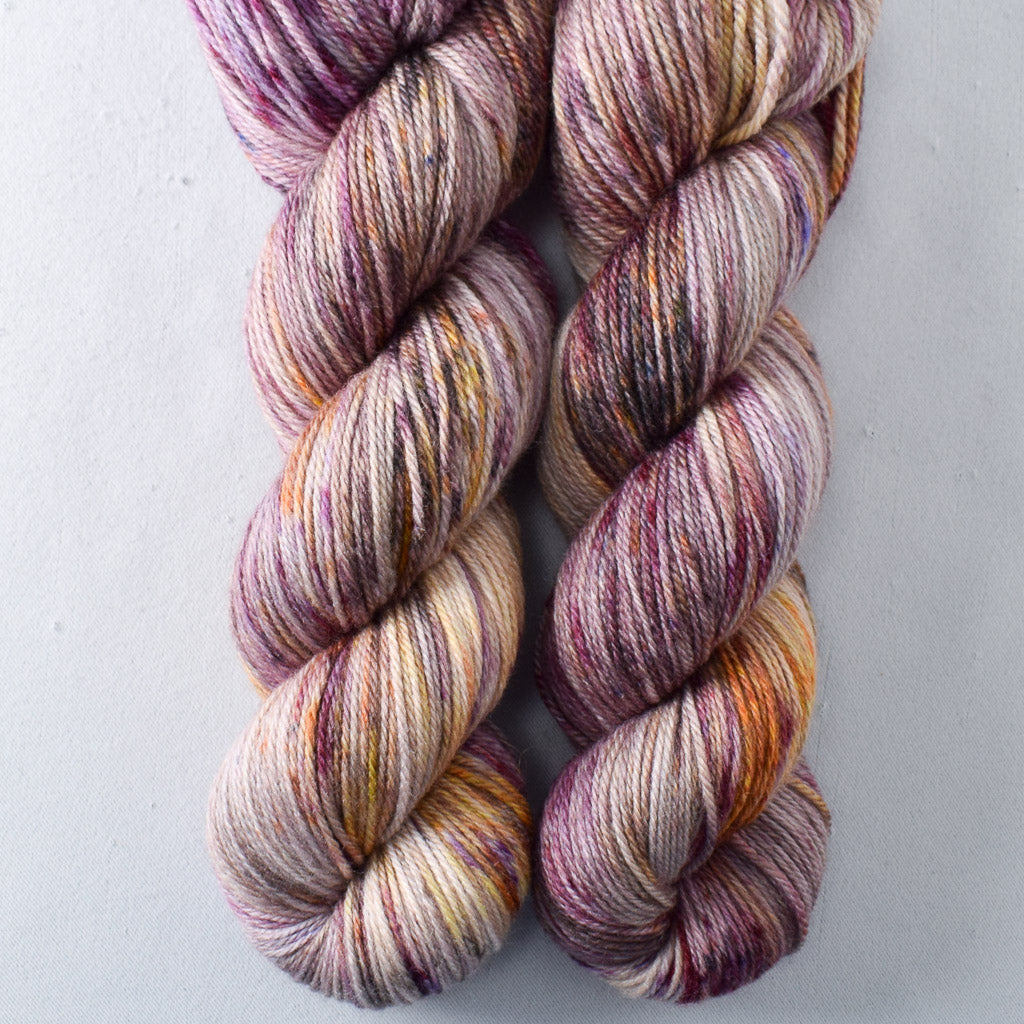 Autumn Toad Lily - Miss Babs Killington wool and silk blend yarn