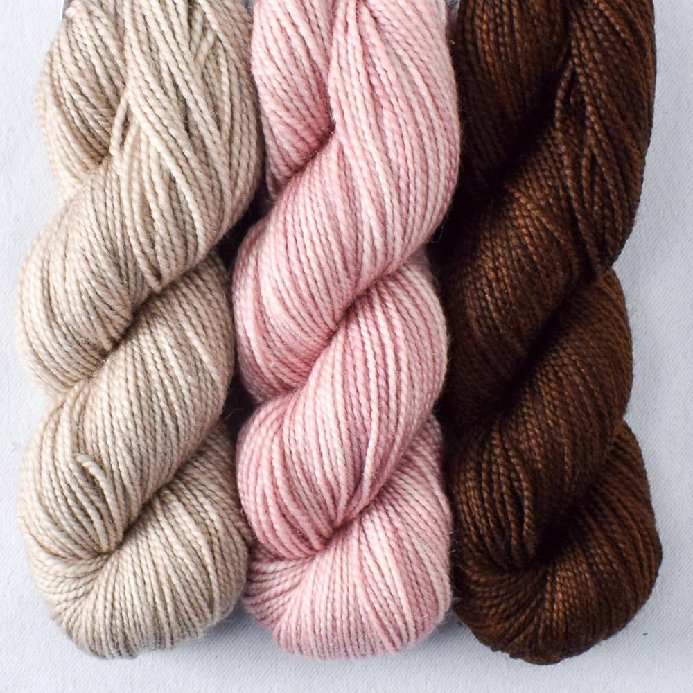 Backsplash Set: Dark Chocolate, Sharing, Coastal Fog - Miss Babs Toe Trio