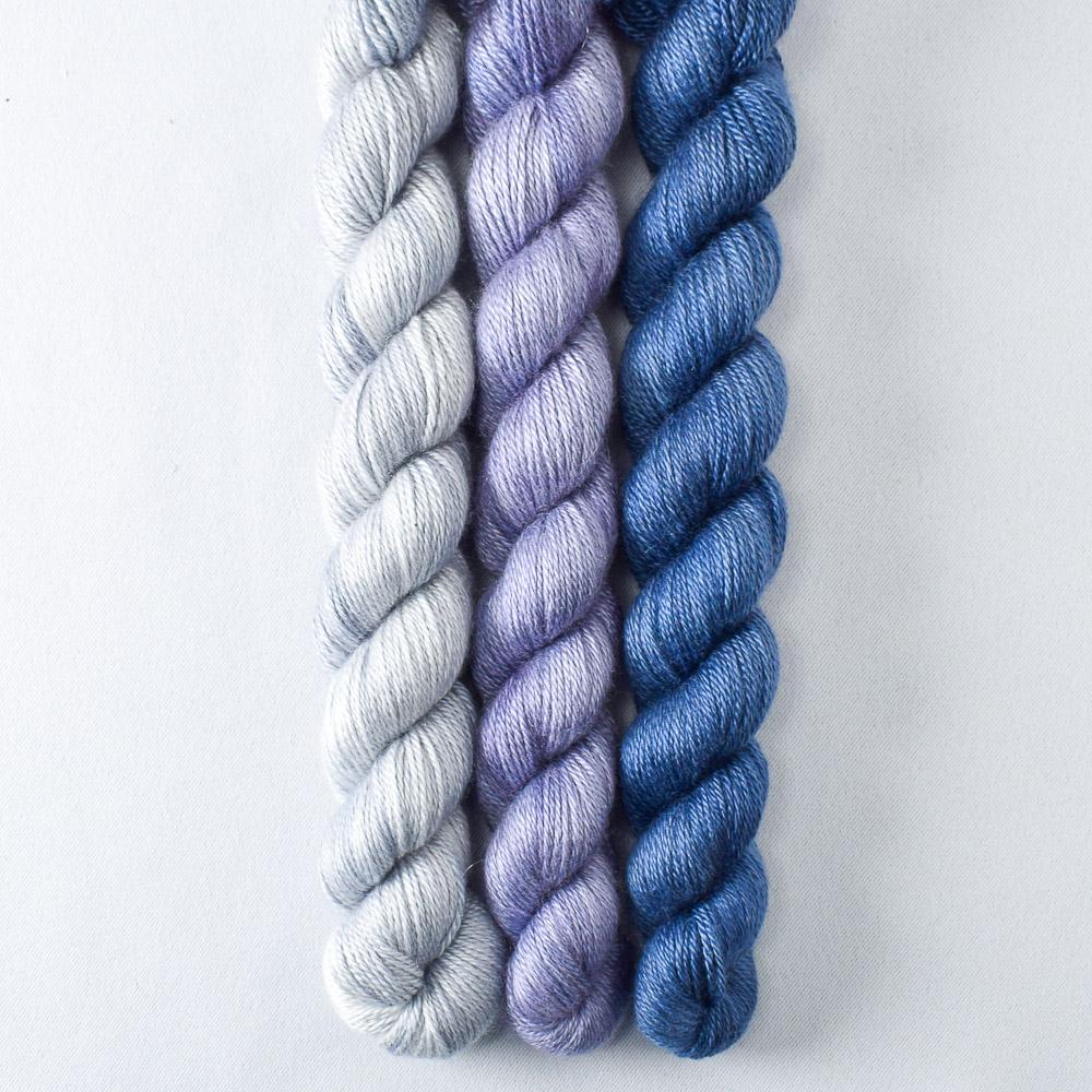 Baird's Whale, Blue Mussel, Denim - Miss Babs Sojourn Trio