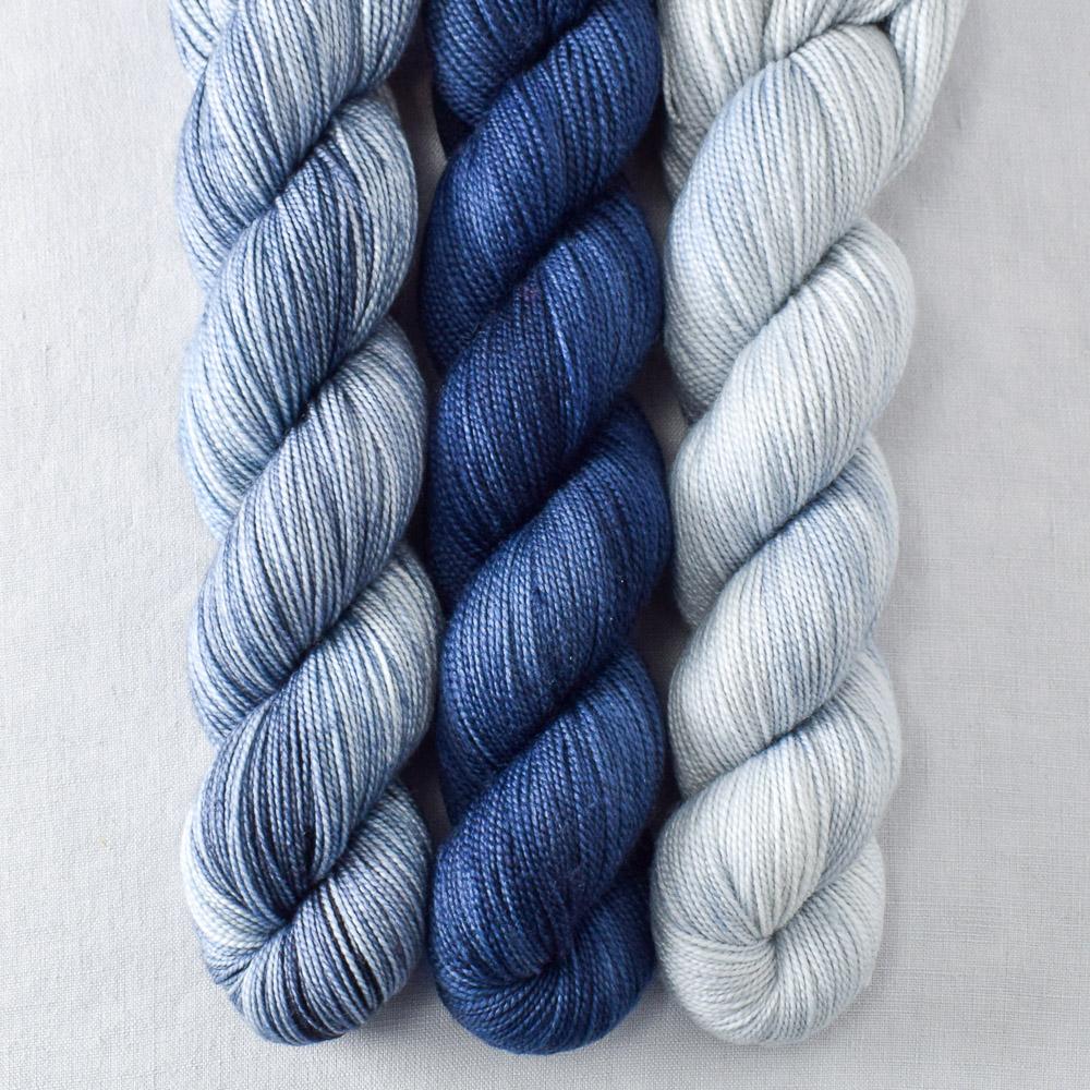 Baird's Whale, Denim, Faded - Yummy 2-Ply Trio - Babette