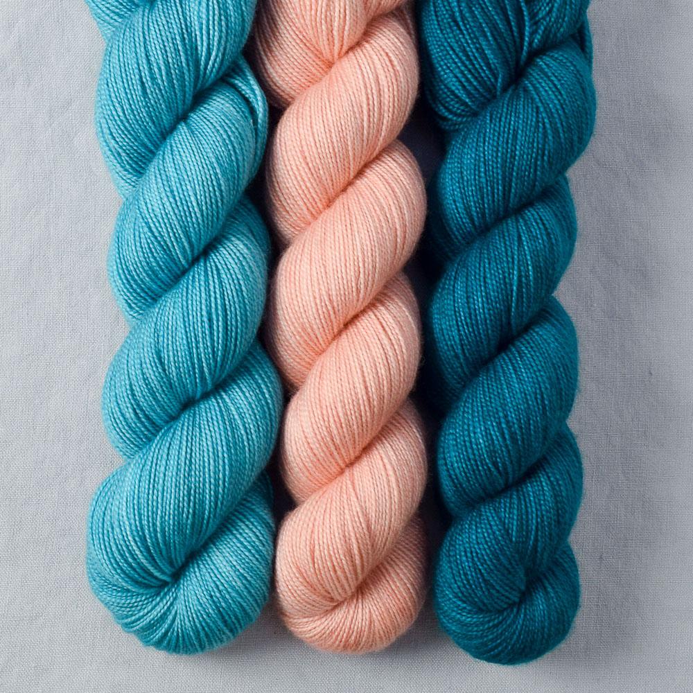 Banksia, Sargasso, Sea Teal - Miss Babs Yummy 2-Ply Trio