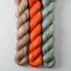 Dark Parchment, Carnelian, Beachglass - Yowza Mini Trio