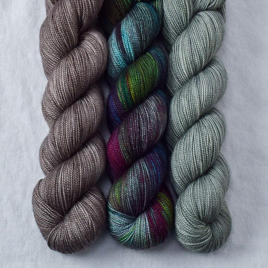 Beachglass, Fieldmouse, Zombie Games - Miss Babs Yummy 2-Ply Trio