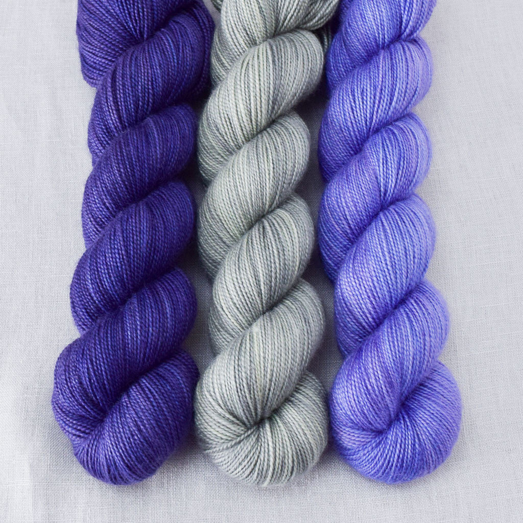 Beachglass, Light Clematis, Pleiades - Miss Babs Yummy 2-Ply Trio