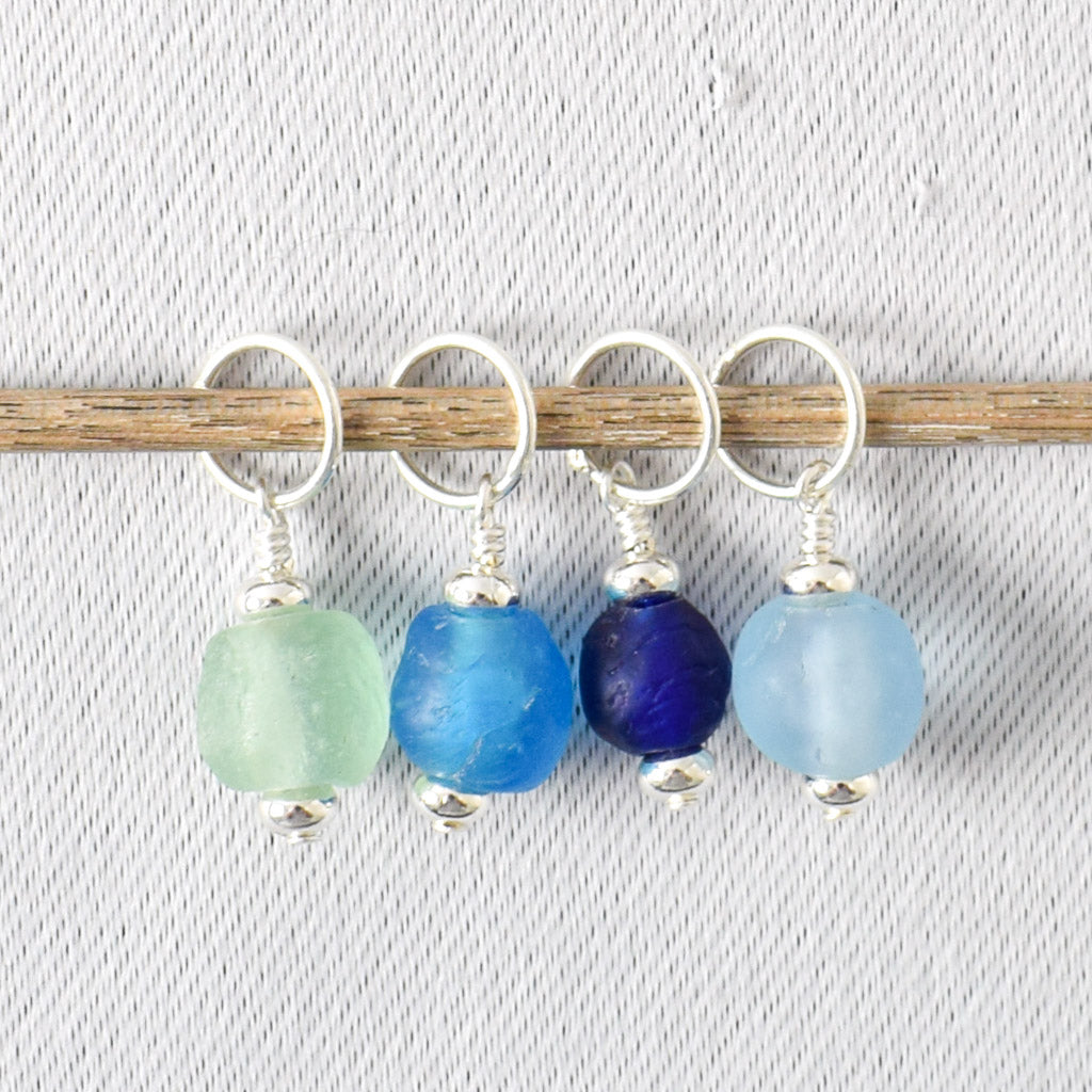 Beach Glass Stitch Markers - Miss Babs Stitch Markers